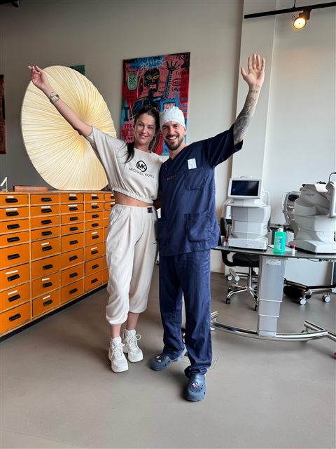 A real moment after treatment at My Laser Vision