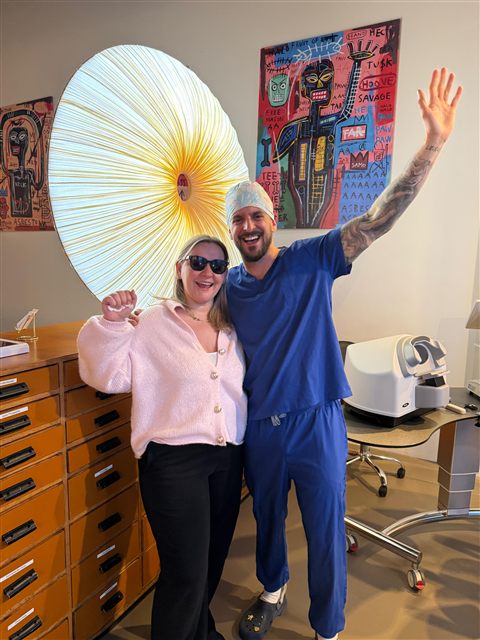 A real moment after treatment at My Laser Vision
